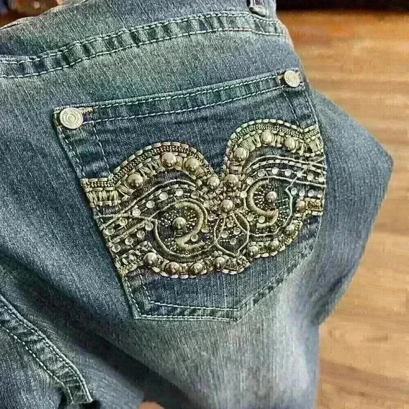 C-Jes Women's skinny jeans size 17 mid-rise stretch denim - Picture 9 of 9